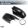 Dodge Charger Rearview Mirror Cover Overlay Gloss Black (2011-2021)