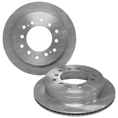 Toyota Landcruiser Prado VZJ120 VZJ121 VZJ125 2 x Rear Brake Rotors (2002–2005)