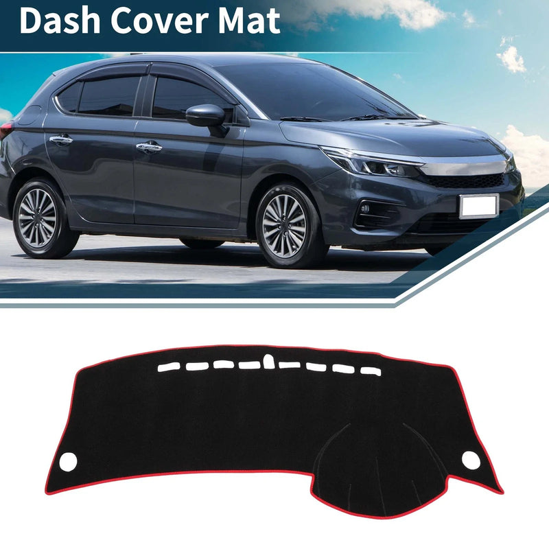 Honda City Grace 2008-2013 Sun Protector Pad Black Red Dashboard Cover Mat
