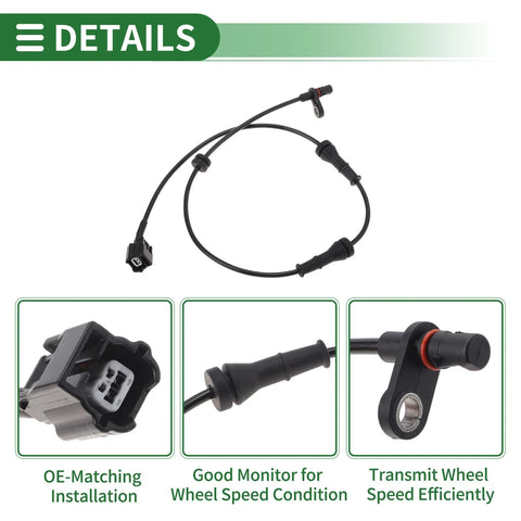 Nissan Juke (2011-2017) Rear Left ABS Wheel Speed Sensor