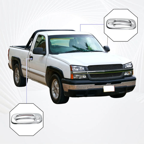 Chevrolet Tahoe 1 Pair Exterior Door Handle Cover with Keyhole (2000-2006)