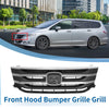 Honda Odyssey (2011-2012) Chrome Silver Tone Front Upper Bumper Grille
