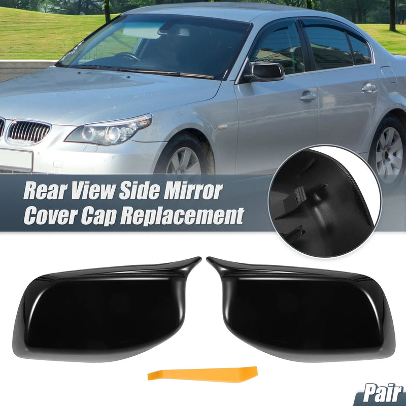 BMW E60 E61 5 Series 6 Series Rearview Mirror Cover Caps Gloss Black