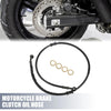 Set 95cm 37.40 Motorcycle Brake Clutch Oil Hose Clutch Throttle Pipe Black