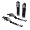 Kawasaki ZX636R Titanium Extendable Brake Clutch Levers & Handlebar Grips (2003-2006)