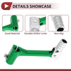 Bosuer Cheetah Green Silver Tone Folding Motorcycle Gear Shifter Lever
