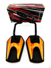 Honda CB500E Black Orange Hex Soko Mirrors (1990-2003)