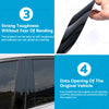 Honda Civic Sedan 8x Black Pillar Post Covers (2012-2015)