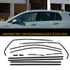 VW Golf 8 (2021-2024) Chrome Black Window Weatherstrip Trim