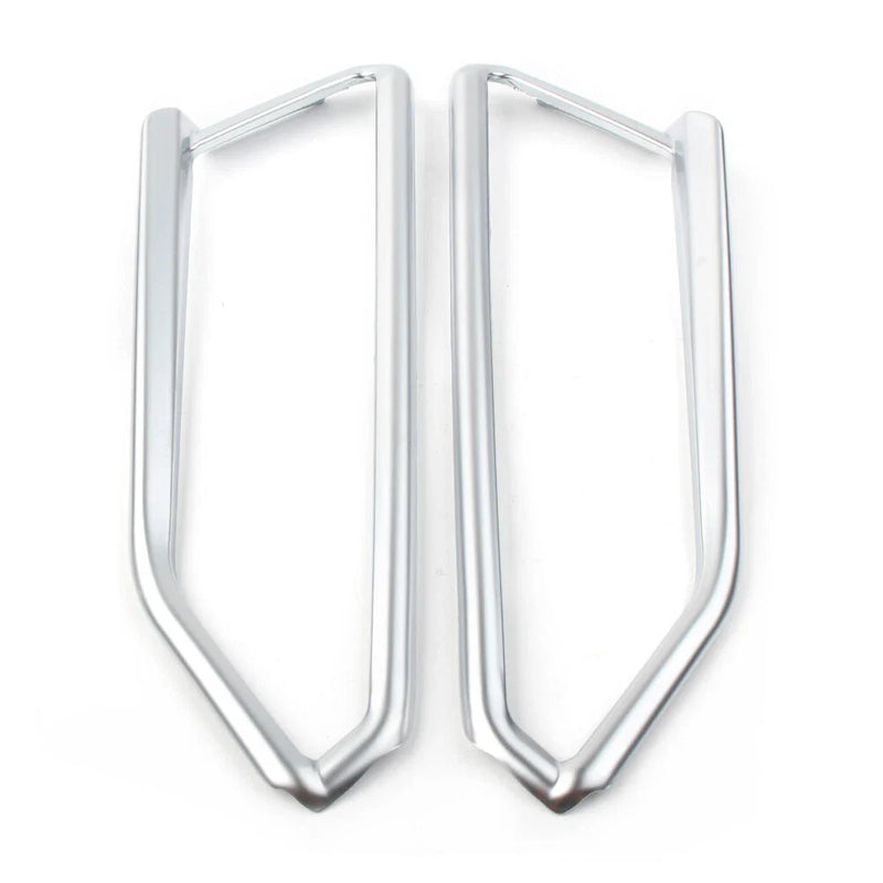 Honda Goldwing GL1800 Matte Chrome Front Light Trim Accents (2018-2023)