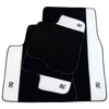 Rolls Royce Ghost Series II (2021-2024) White Leather AutoWin Floor Mats