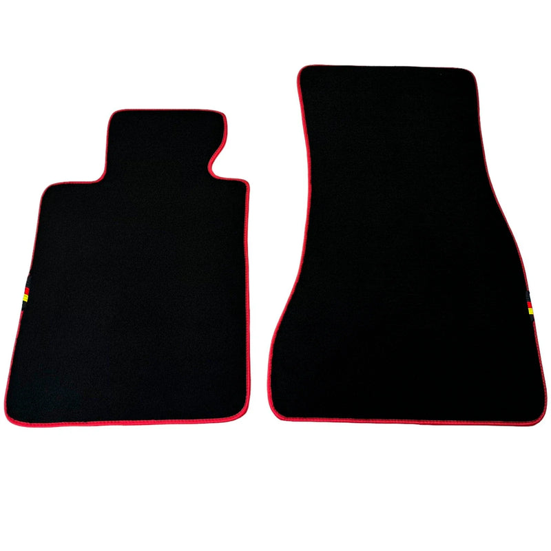 BMW 5 Series E39 Sedan with Red Trim Black Floor Mats (1996-2003)