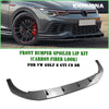 VW Golf 8 R GTI Bumper Spoiler Lip Splitter Kit (2020-2023)
