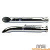 Harley Cafe Racer & Suzuki VL 125 800 19'' Turn Out Exhaust Mufflers