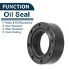 Oil Seal Seal Ring Rotary Shaft Seal NBR Rubber 15x25x8mm Black 5Pcs