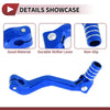 Kayo T2 Folding Gear Shifter Lever Blue Silver Tone