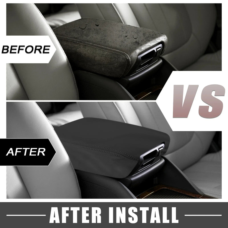 Ford F150 (2015-2020) Black Car Center Console Pad Armrest Cover