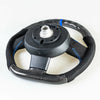 Mini R55 R56 R57 R58 R60 R61 Flat Bottom Carbon Suede Blue Steering Wheel (2006-2019)