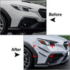 Subaru WRX STI Glossy Black Front Bumper Side Air Vent Trim (2022-2025)