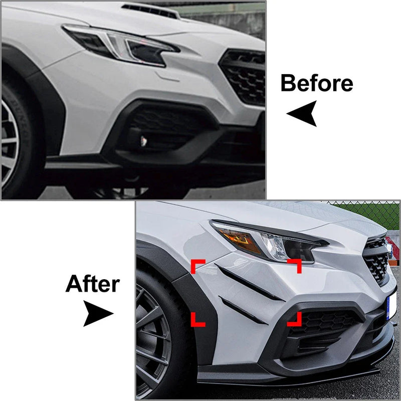 Subaru WRX STI Glossy Black Front Bumper Side Air Vent Trim (2022-2025)