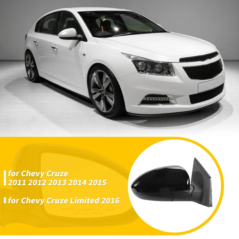 Chevy Cruze Limited Right Side Door Mirror Gloss Black (2011-2016)