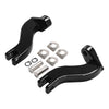 Harley Touring Black Rear Passenger Footpegs Bracket Mount (1993-2025)