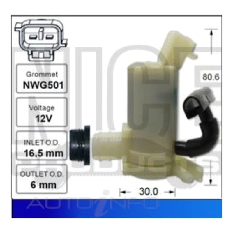 Subaru XV GP7 Front Windscreen Washer Pump 4cyl 2.0L (2012 - 2017)