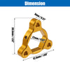 Most Motorcycle Gold Tone 2 x Fork Preload Adjusters