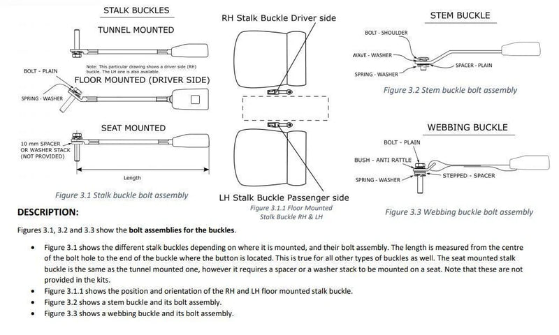 Holden HD HR Sedan & Wagon - 3 x  Belts Rear Seat Belt Kit