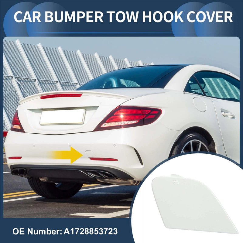 Mercedes-Benz W172 (2012-2019) Diamond White Rear Bumper Tow Hook Cover