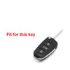 Audi A4 A6 Black TPU Soft FOB Remote Flip Key Cover Case Fit
