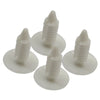 White Set of 8 Front Bumper Plugs License Plate Hole Covers