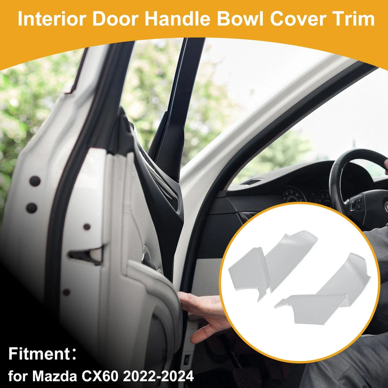 Mazda CX60 (2022-2024) Silver Interior Door Handle Bowl Cover Trim