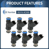 Hyundai Santa 2007-2009 - 6 x Black Injectors Fuel Injector 3.3L