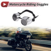 Motorcycle 1 Pc / Motorcycle Riding Goggles Black Lens Silver Frame Glass ABS /