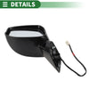 Honda Civic 2012-2015 Manual Folding Gloss Black Left Side Door Mirror