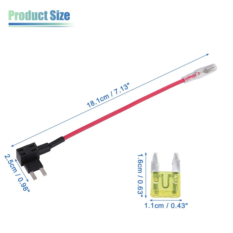 5 x Car Fuse Tap and Circuit Adapters 12V with 20A Mini Blade Fuses