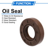 Car 2 x Oil Seal / 15x30x7mm / Seal Ring Rotary Shaft Seal FKM Rubber Brown