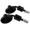 Harley End Rearview Mirrors 3" Round 7/8" Handlebars