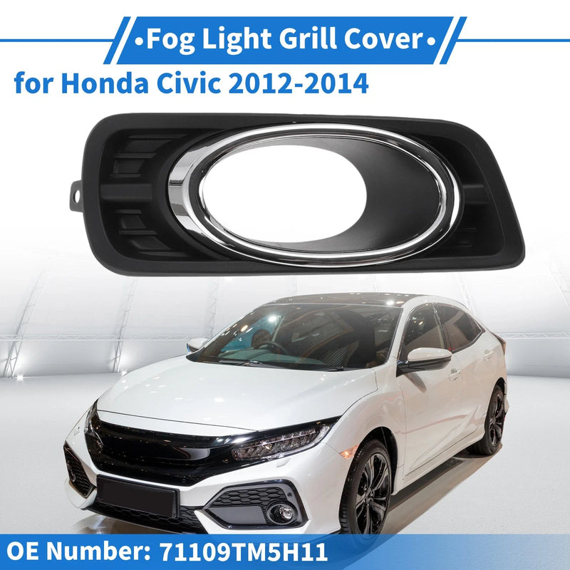 Honda Civic Front Left Fog Light Grill (2012-2014)