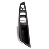 BMW 5 Series Black Front Inner Door Handle Trim Cover (2010-2017)
