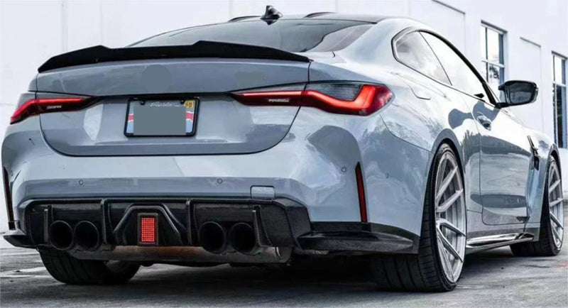 BMW 4 Series G22 G82 Coupe PSM Style Rear Trunk Spoiler ABS Black (2021-2023)