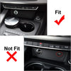 Audi A4 A5 Carbon Fiber Black Console Cigarette Lighter Trim Cover (2016-2023)