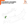 Mitsubishi Mirage Space Star Rear Bumper Bracket Retainer (2013-2019)