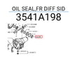 L200 Triton 2.4 2.5 Diesel 4WD Front Diff Side Oil Seal (15-22)