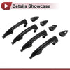 Hyundai Accent (2012-2017) Black 2 x Car Exterior Door Handles Grip