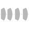 Honda Legend KA2 KA3 KA4 Wagner Front Brake Pad Set 2.5L 2.7L (1986-1991)