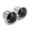 Boat Marine Stainless Steel Cup Holder (Fits 2x Drink Holders)