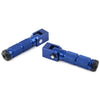 Electric Motor Bicycle ATV Blue 8mm Folding Footpegs