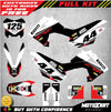 Honda CRF 125 Graphics Kit EURO RED STYLE Decals (2013-2018)